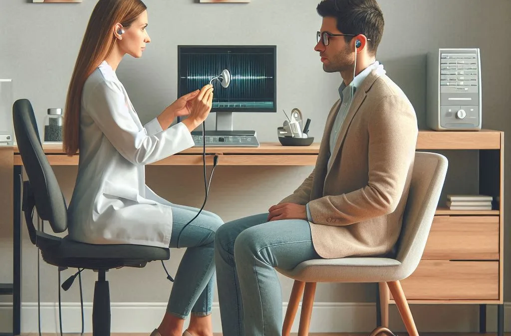 Tipos de pérdida auditiva: conductiva y neurosensorial.