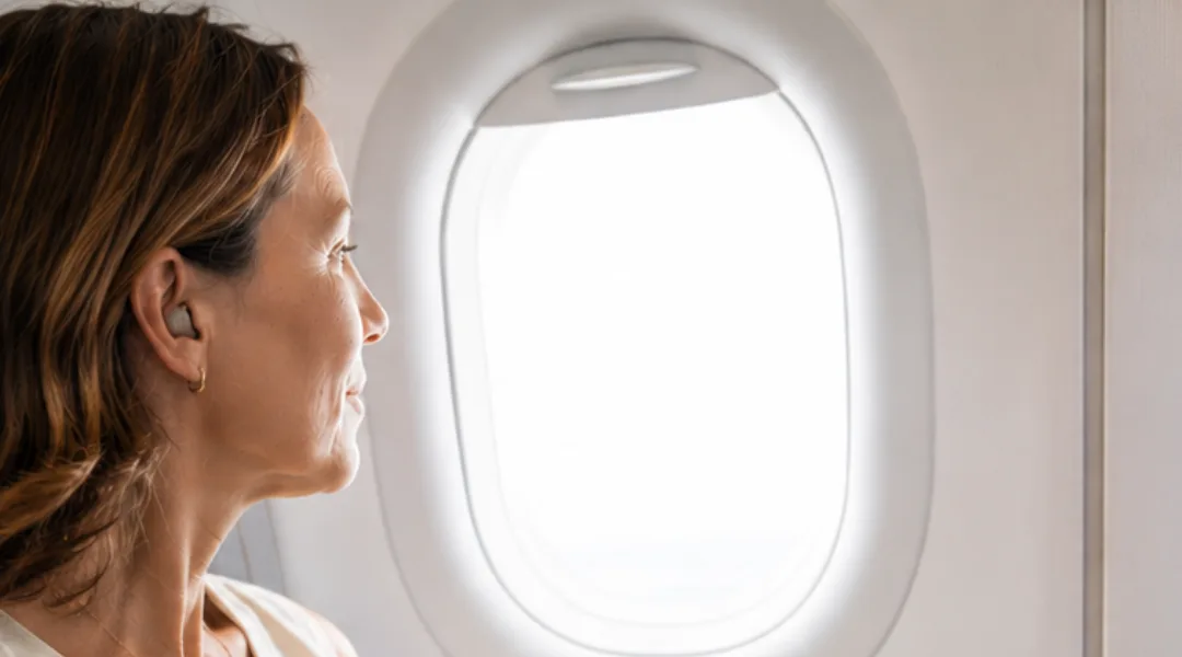 Presión en los oídos al volar: qué ocurre y cómo afecta si usas audífonos